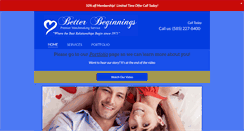 Desktop Screenshot of betterbeginnings.com