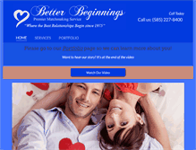 Tablet Screenshot of betterbeginnings.com